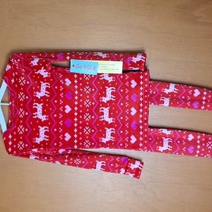 Girl's Christmas Cat & Jack Pajama Set Size 5